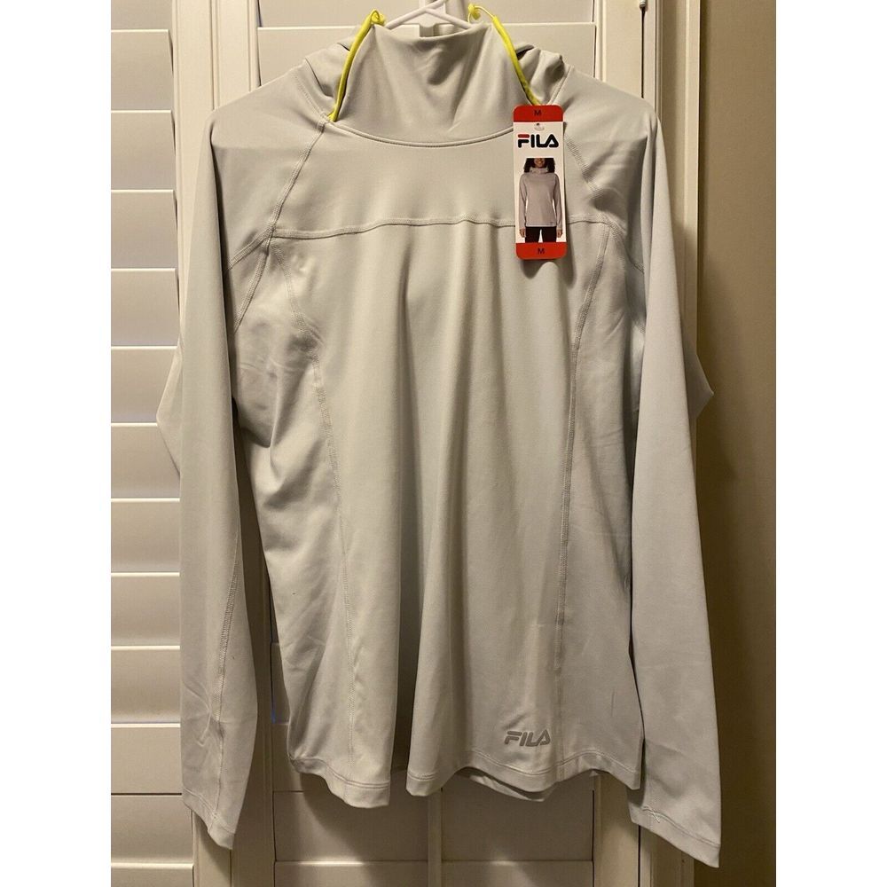FILA Women's Ladies' Funnel Neck Moisture Wicking‎ Active Training Hoodie Medium
